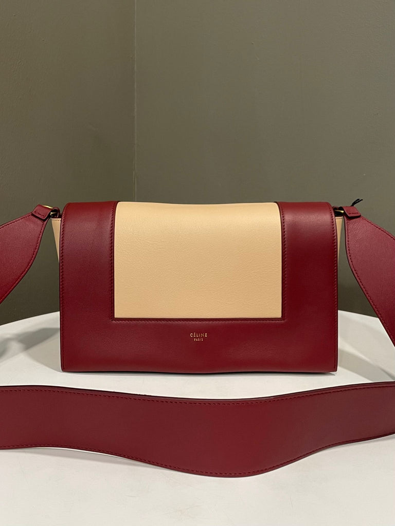 Celine Frame Bag Ruby / Nude Beige