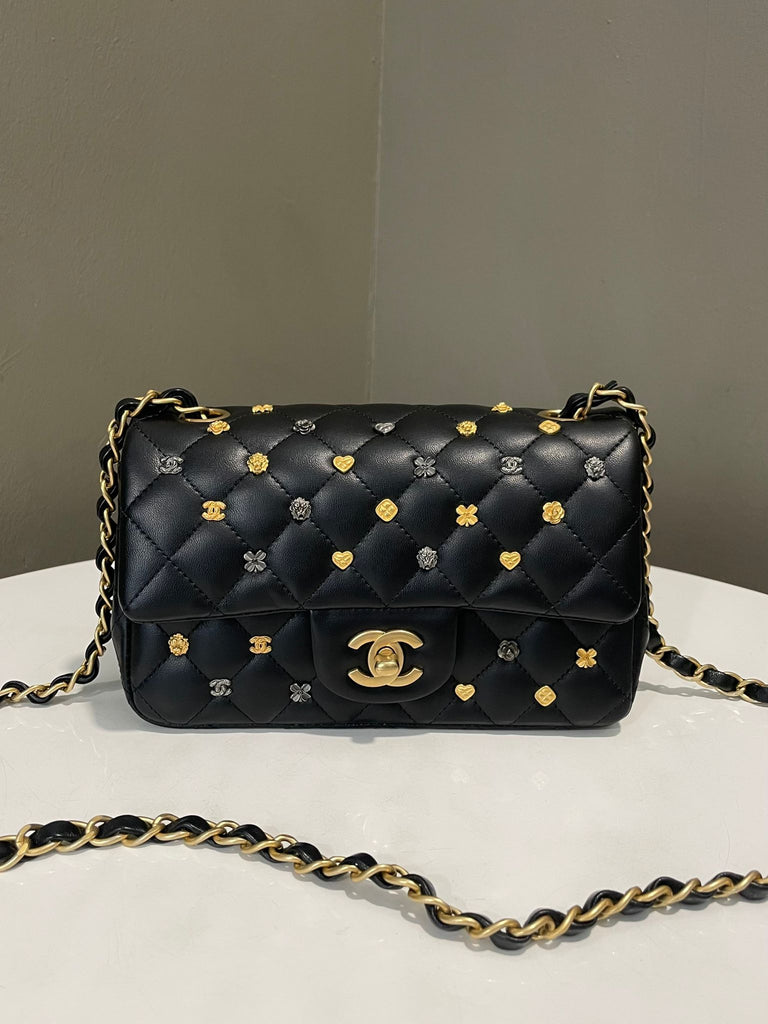 Chanel 18K Lucky Charm Mini Rectangular