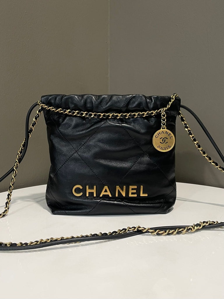 Chanel 22 Mini Black Calfskin