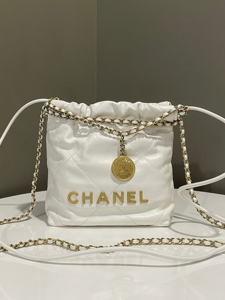 Chanel 22 Mini Ivory White Calfskin