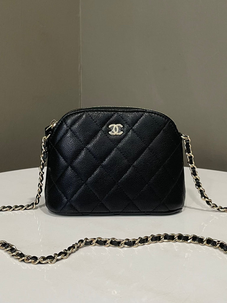 Chanel 24S Clutch On Chain Black Caviar