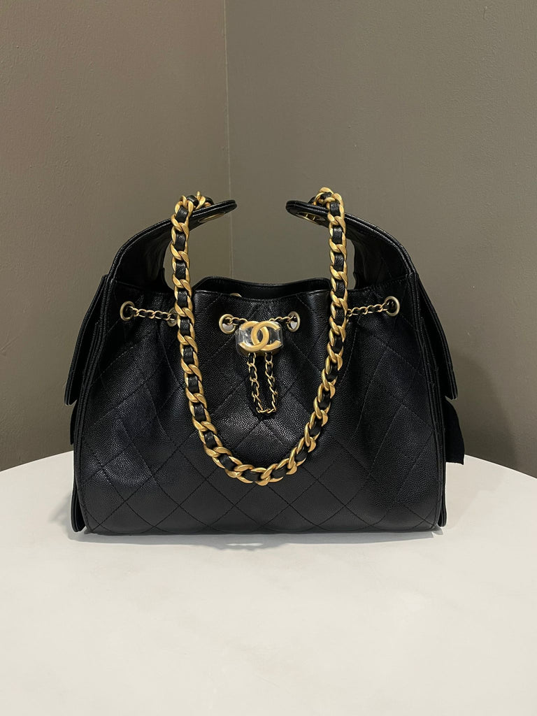 Chanel 25 Small Bag Black Caviar