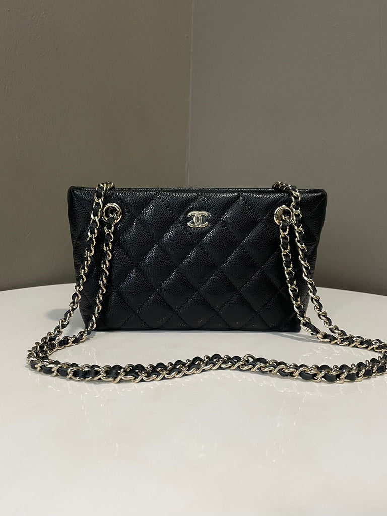 Chanel 25C Mini Vanity Tote Black Caviar
