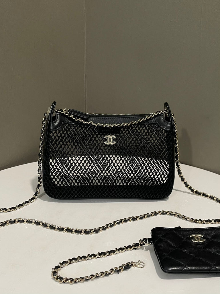 Chanel 25S Clutch on Chain Bag Black