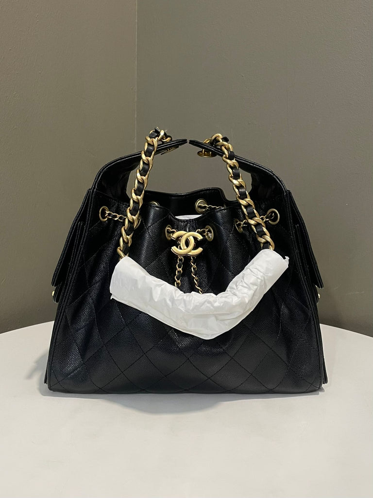 Chanel 25 Small Bag Black Caviar