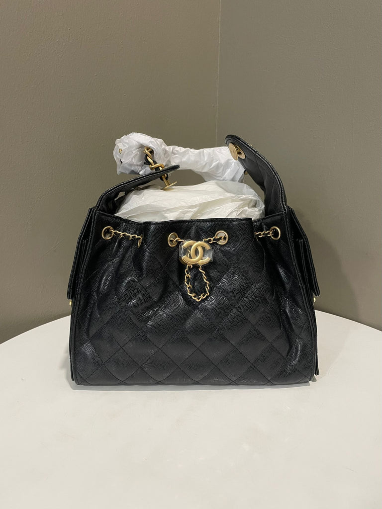 Chanel 25 Small Bag Black Caviar