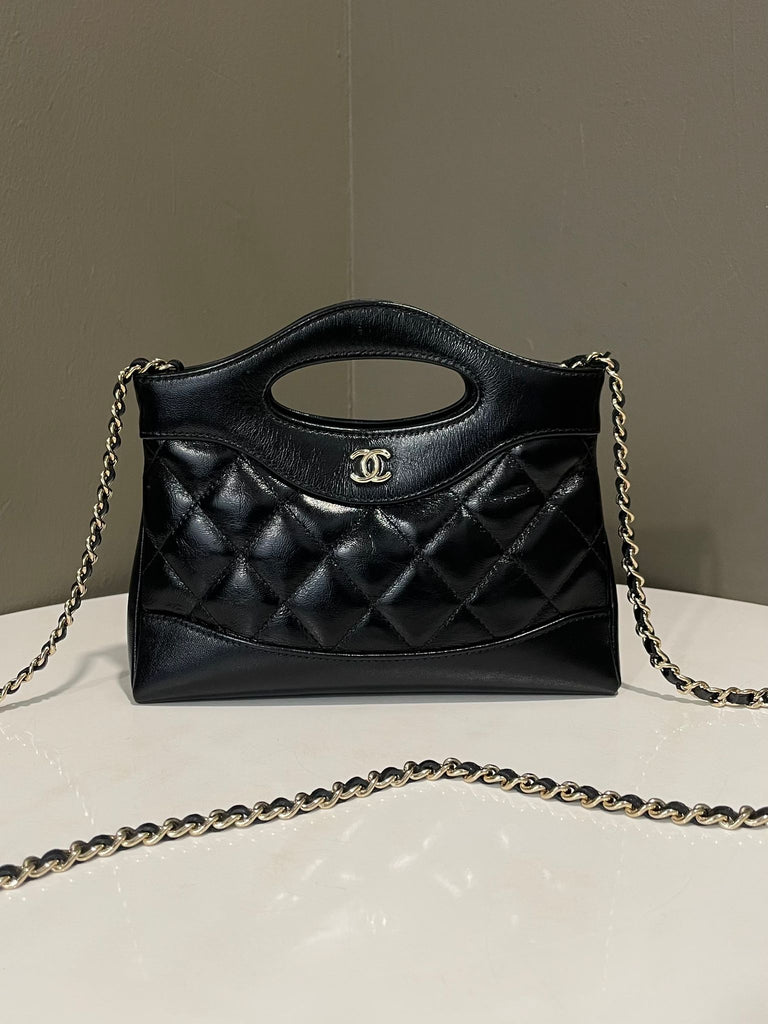 Chanel 31 Nano Black Glazed Calfskin