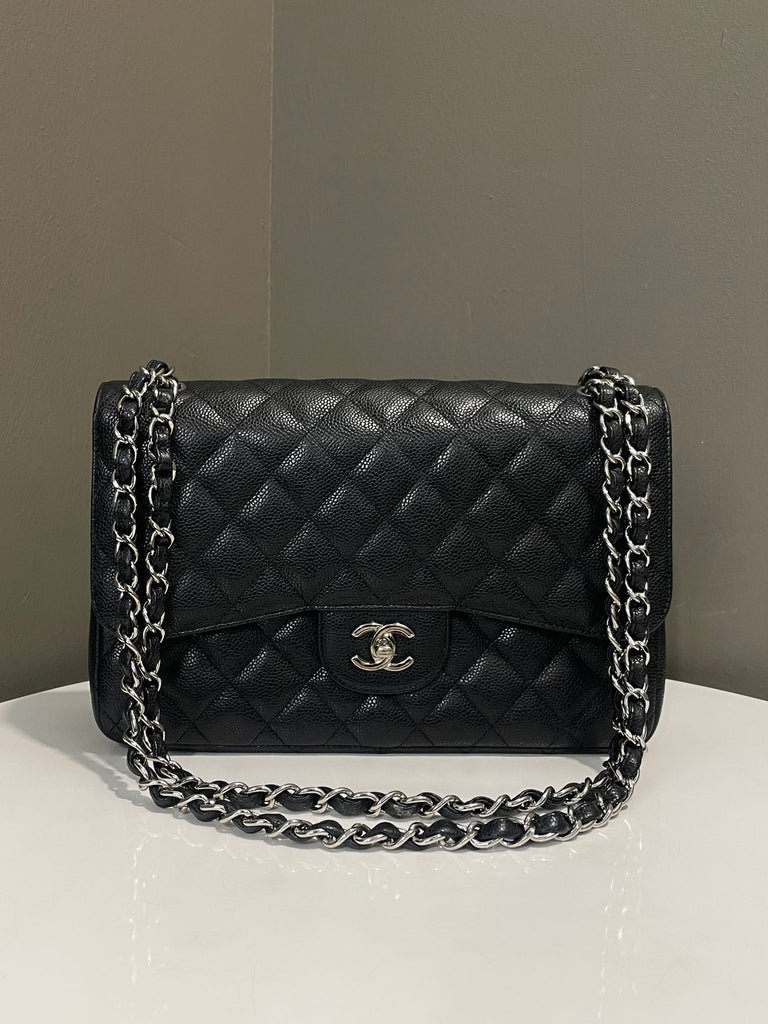 Chanel Classic Jumbo Double Flap Black Caviar