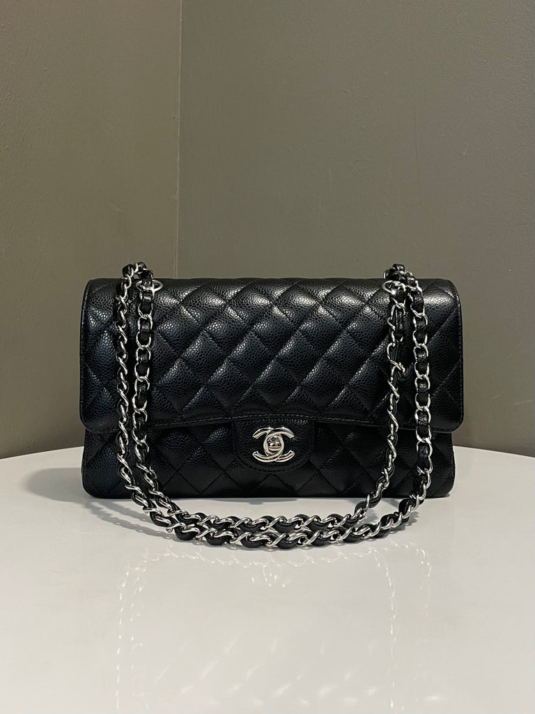 Chanel Classic Quilted Medium Double Flap Black Caviar