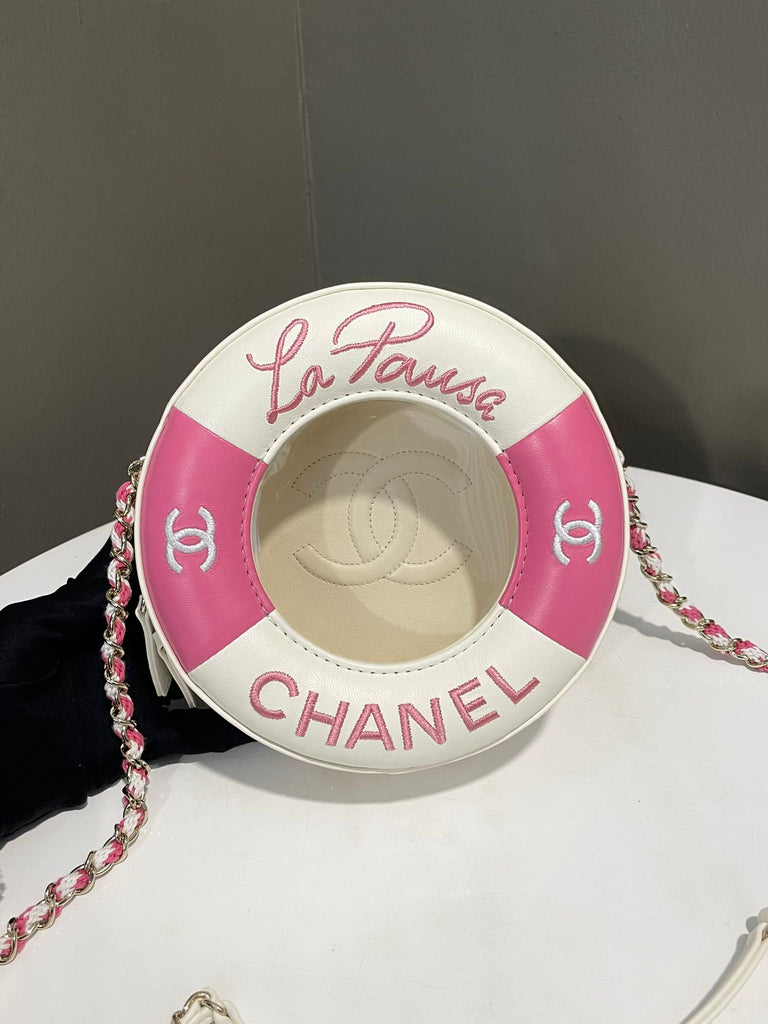 Chanel Cruise La Pausa Bag White / Pink