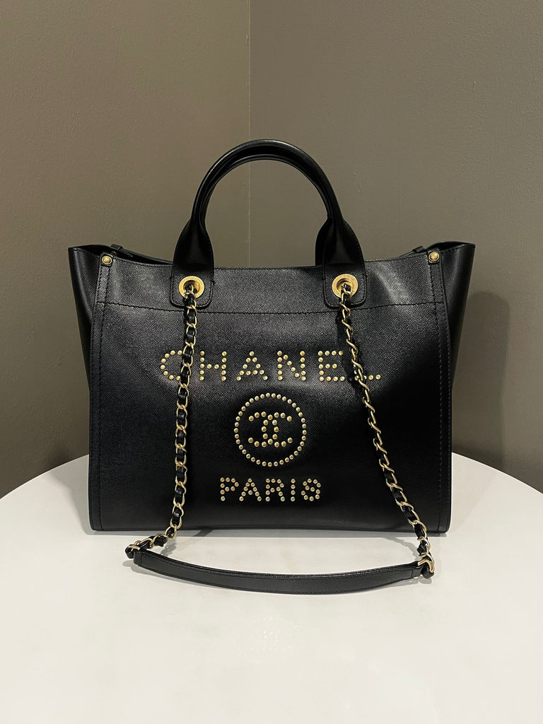 Chanel Deauville Tote bag Black Caviar