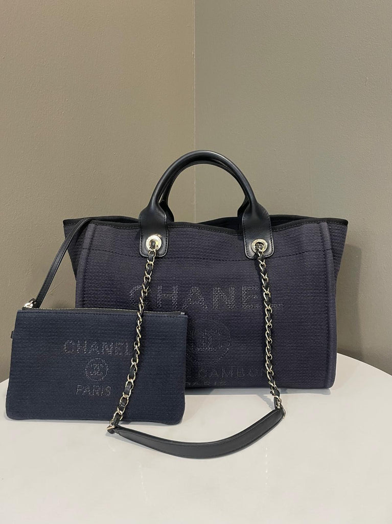Chanel Deauville Tote Navy