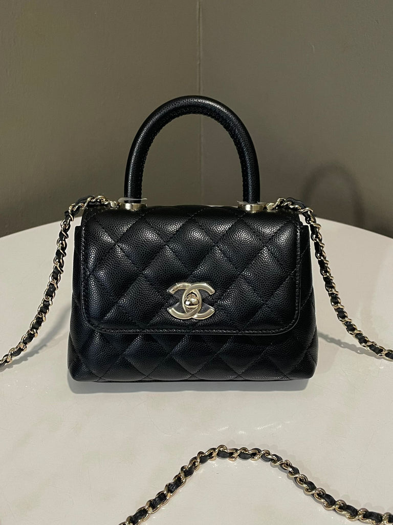 Chanel Micro Coco Handle Black Caviar