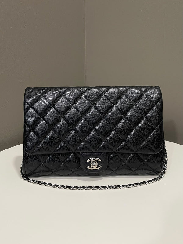 Chanel Quilted Flap Clutch with Chain