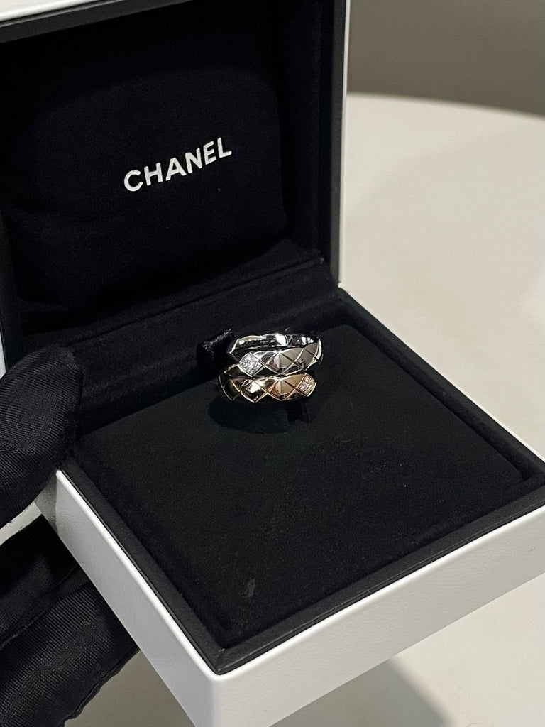 Coco Crush Toi ET Moi Ring 18K Beige Gold / 18K White Gold