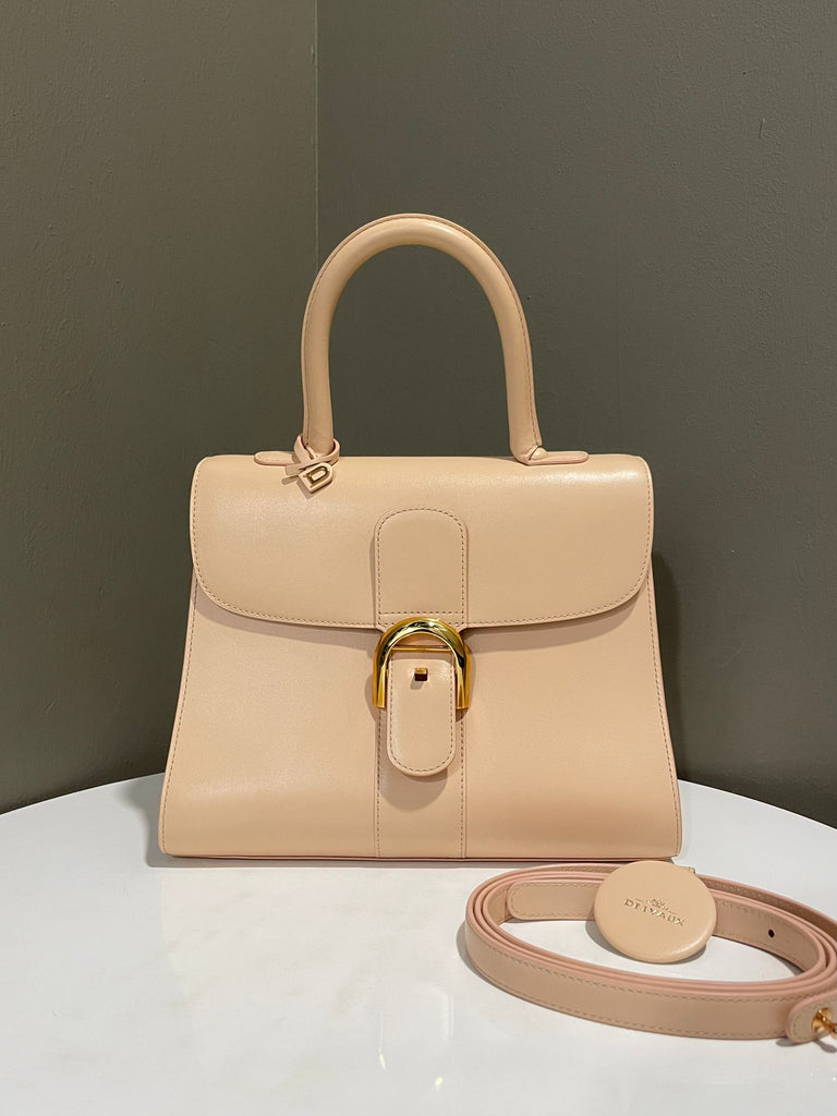 Delvaux Brilliant MM Tender Beige Box Calfskin