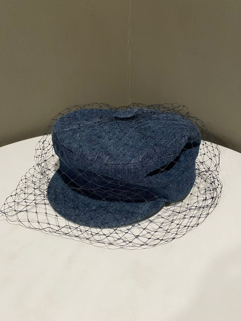 Dior Arty Veil Denim Cap Denim Size 57
