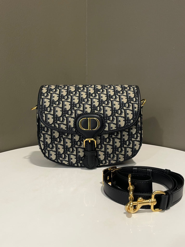 Dior Bobby Medium Blue Oblique