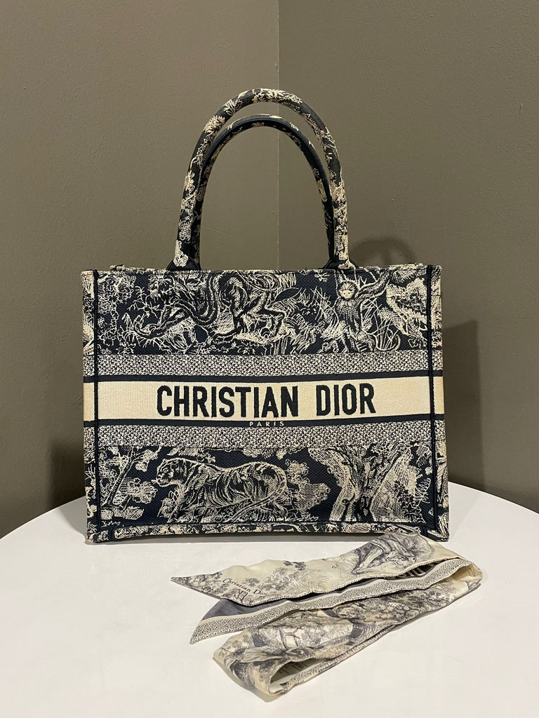 Dior Book Tote Reversed Toile de Jouy Embroidery
