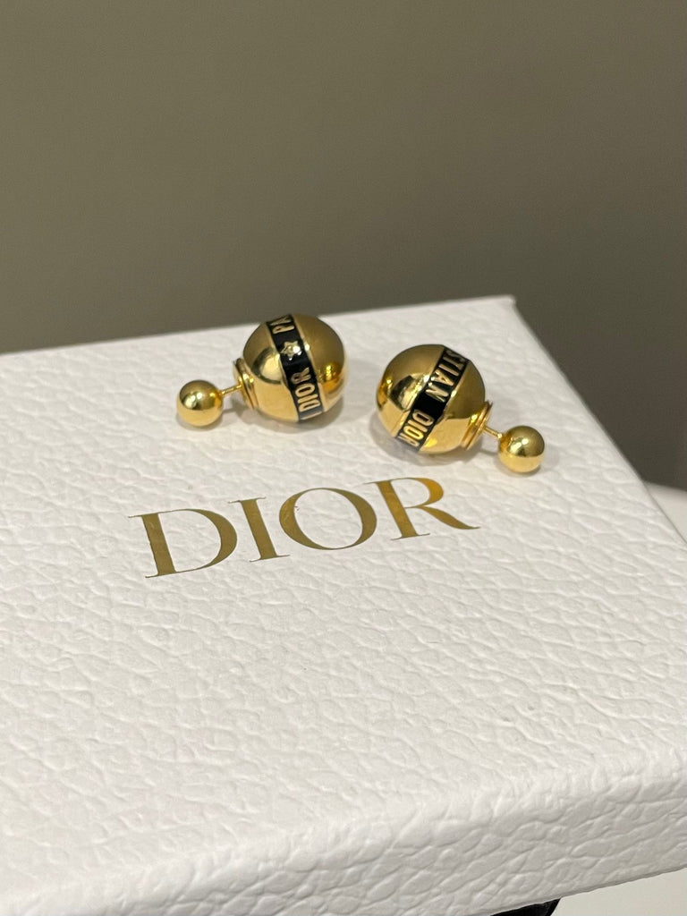 Dior Christian Dior Tribale Earring Gold / Black