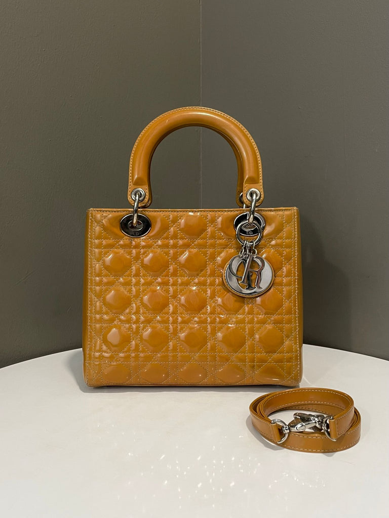 Dior Classic Lady Dior Beige Patent