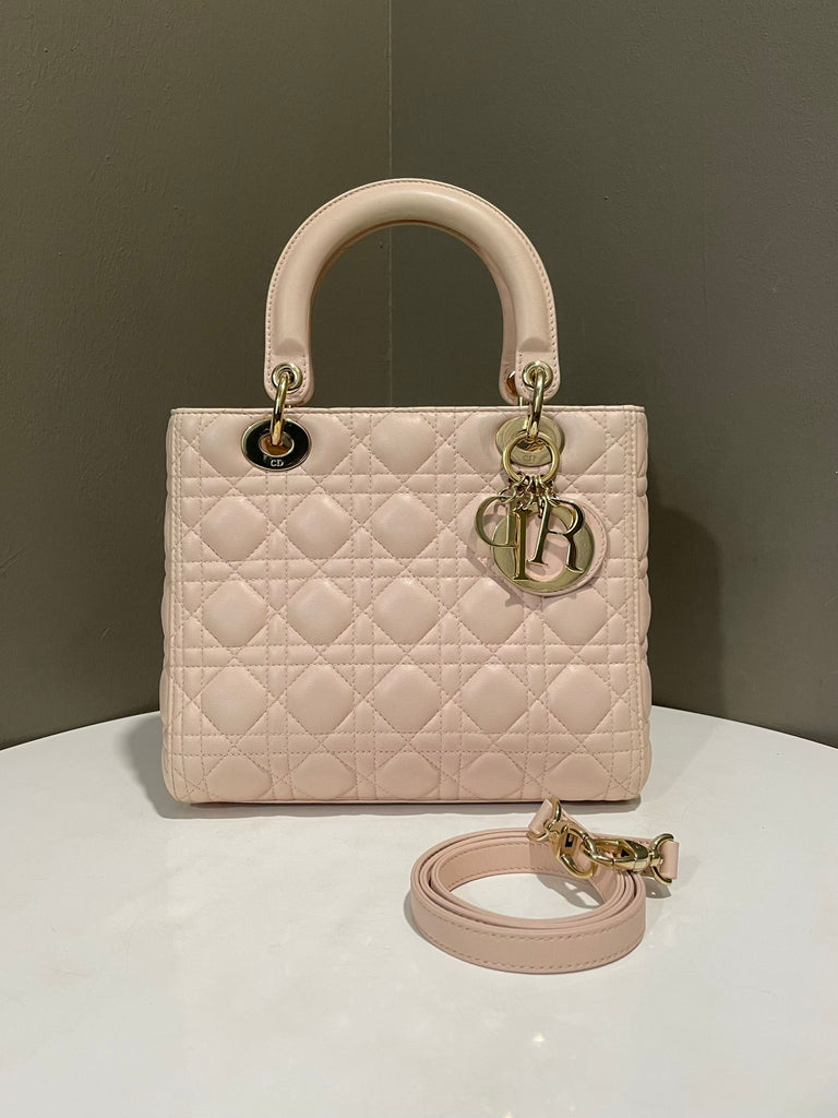 Dior Classic Lady Dior Pale Pink Lambskin