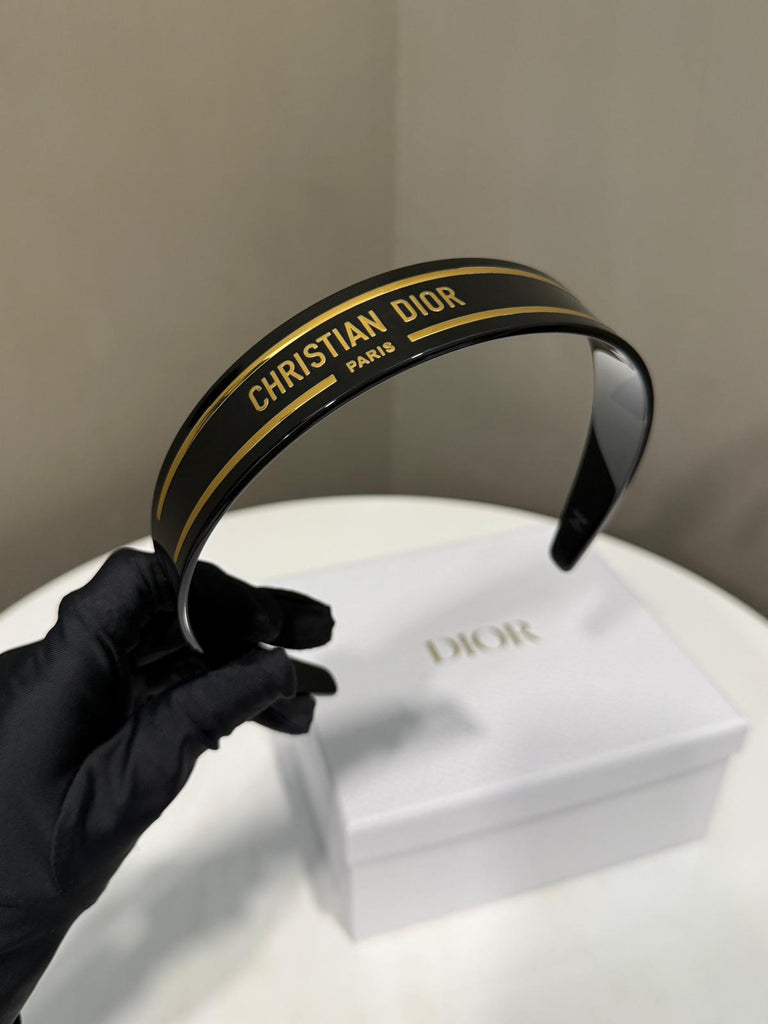 Dior Hair Band Black / Gold