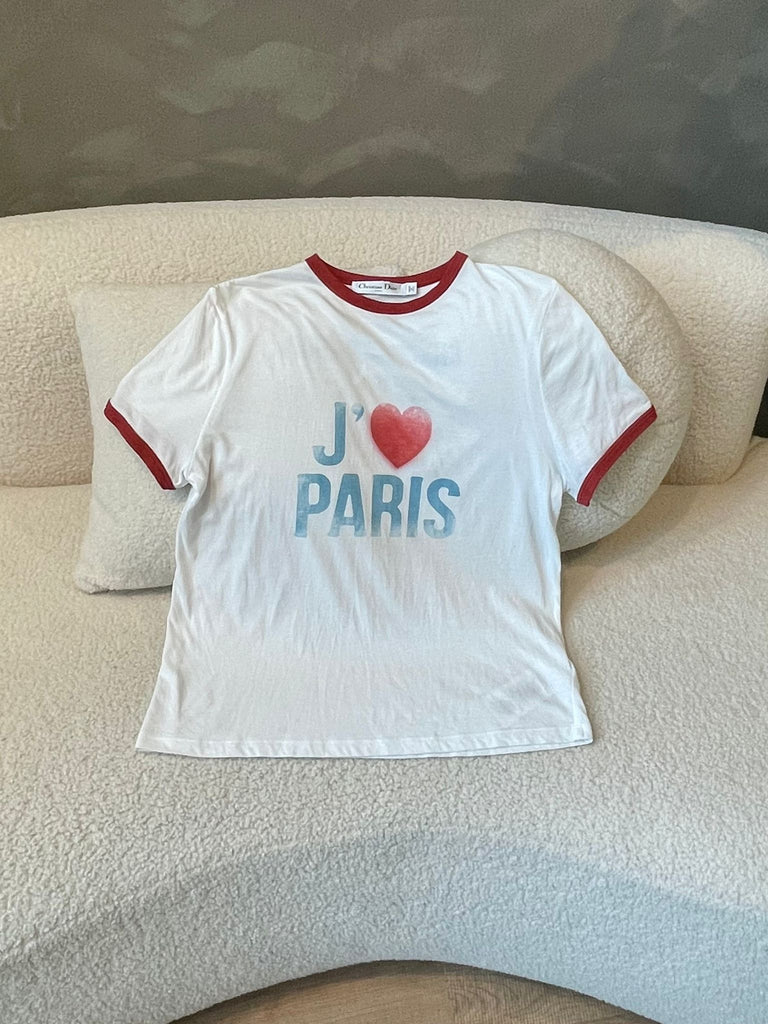 Dior I love Paris T-Shirt White / Red