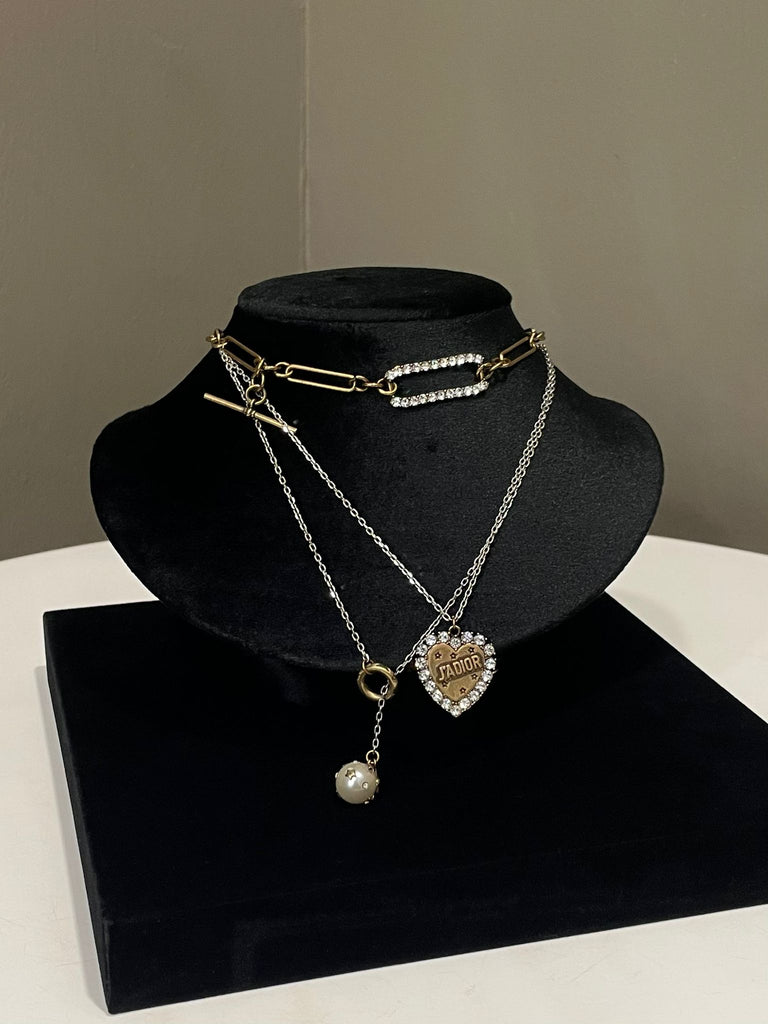 Dior J'ADIOR Necklace Rhinestones/ Pearl