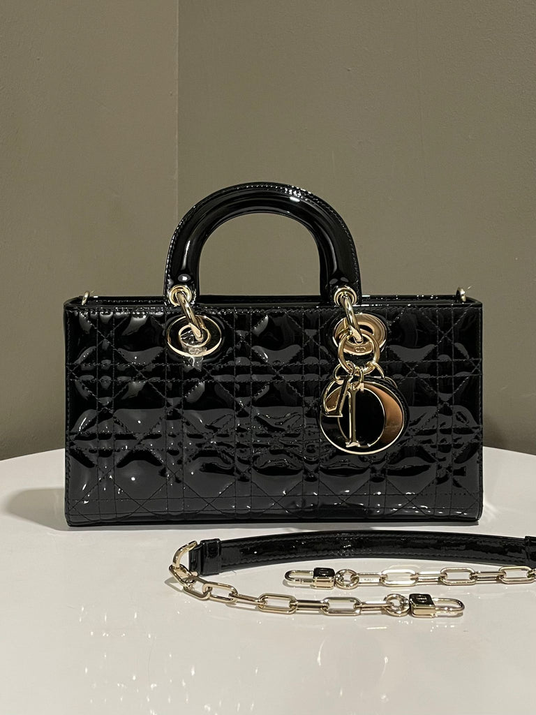 Dior Lady D-Joy Bag  Black Ultramatte Age Calfskin