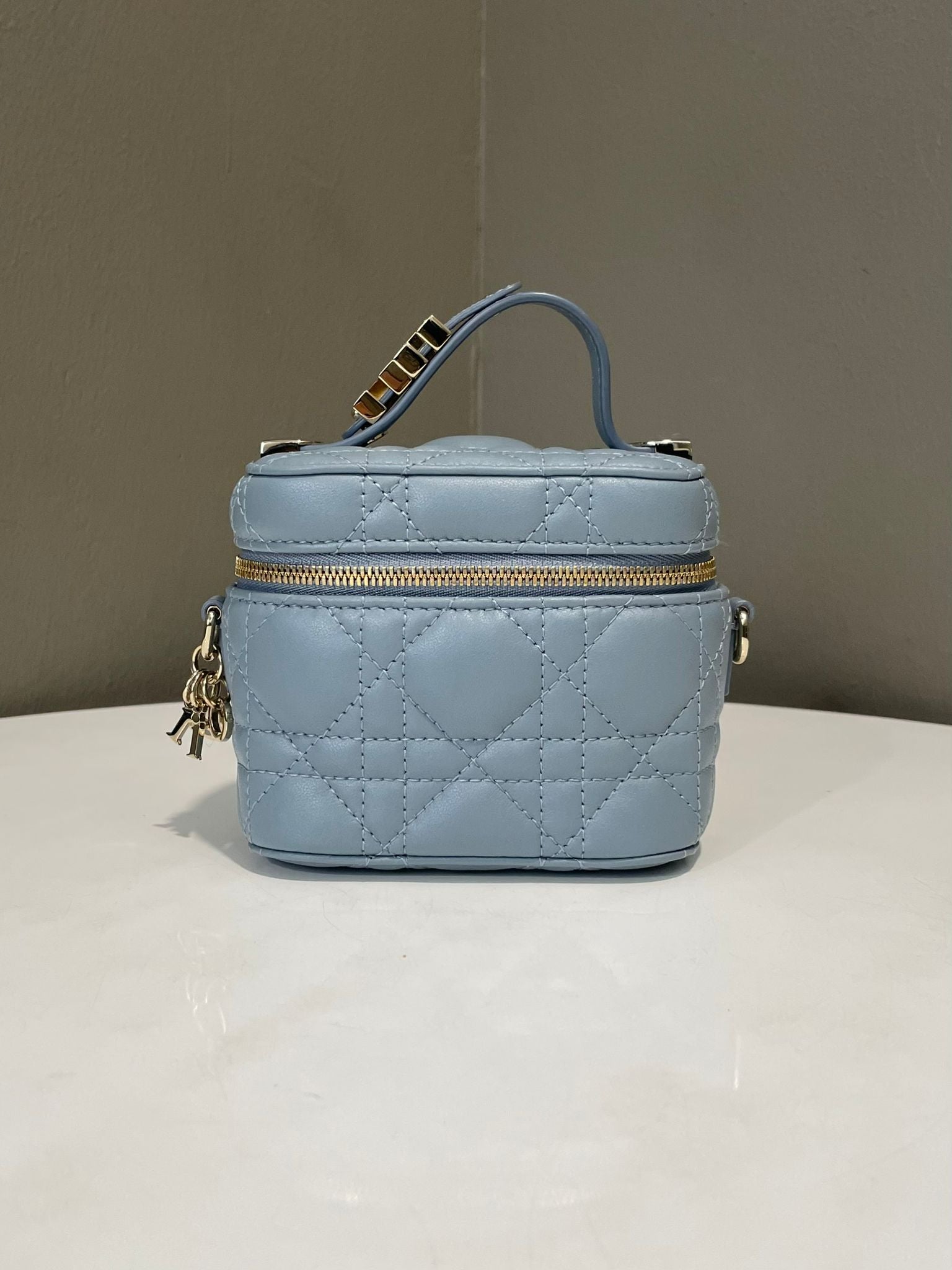 Dior Micro Lady Dior Vanity Case Cloud Blue – LOVELOTSLUXURY