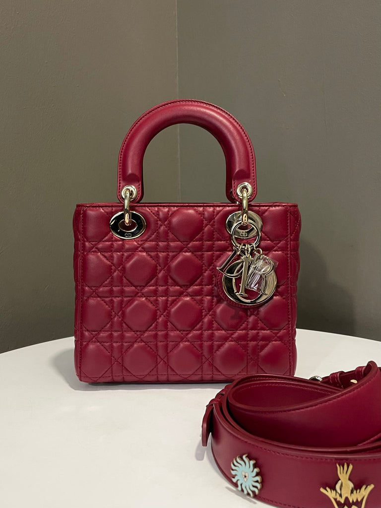 Dior My Lady ABC Dior Red Lambskin