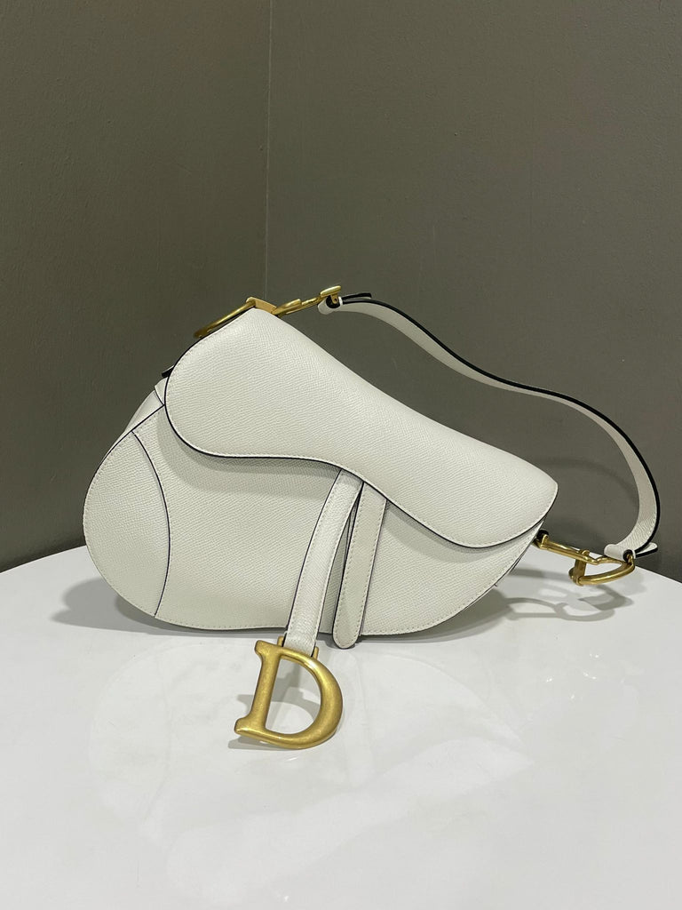Dior Saddle Bag Latte Grained Calfskin