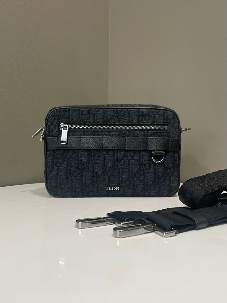 Dior Safari Black Messenger Black Oblique Dark