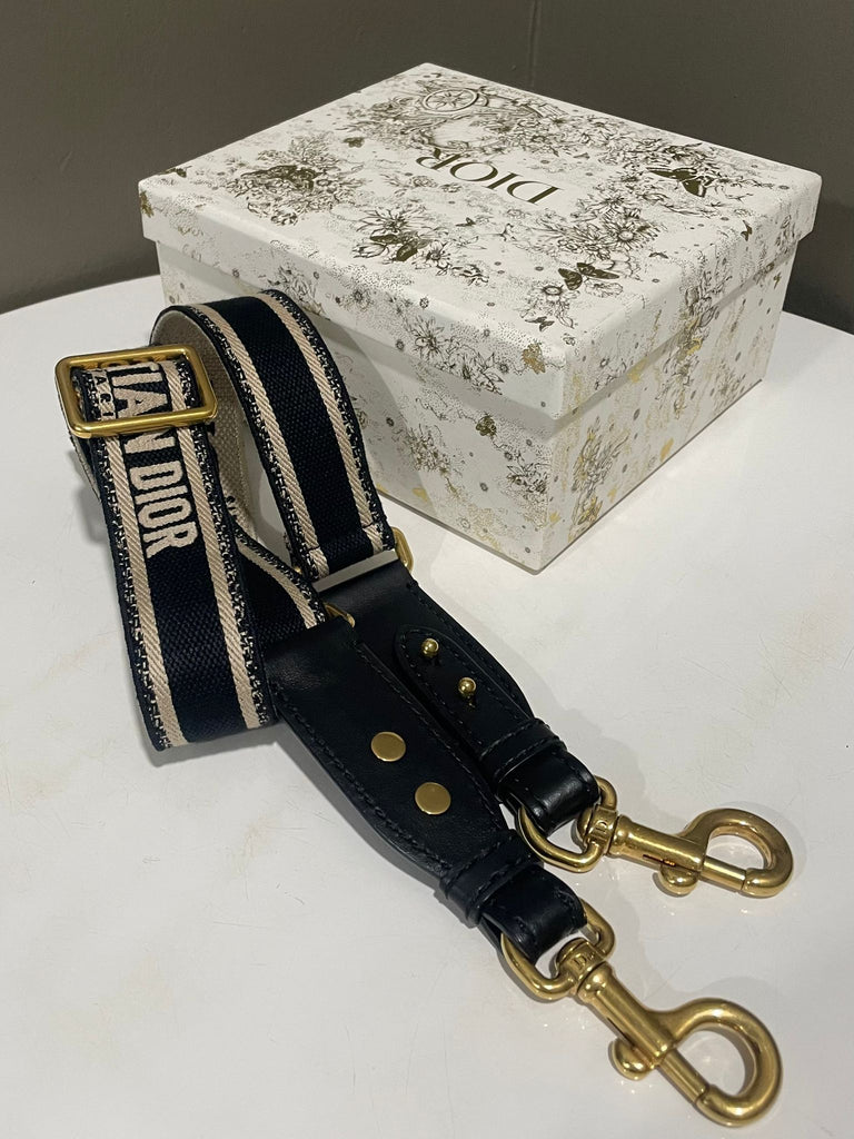 Dior Strap Dark Navy Embroidery