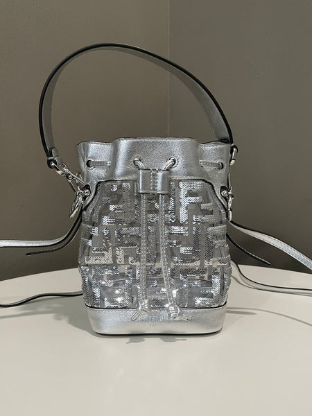 FendiMonTresorBucketBagSilverS