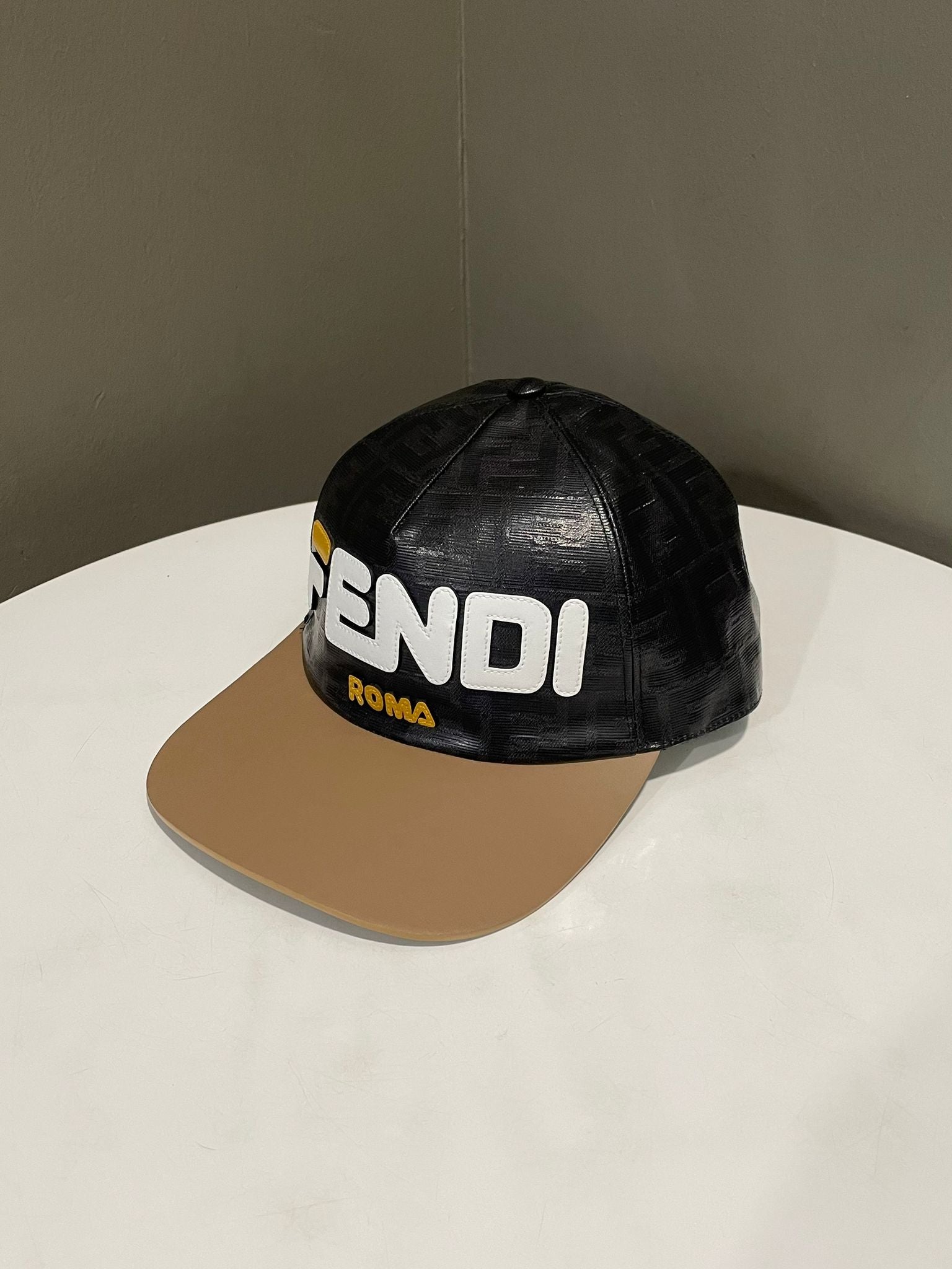 Fendi x Fila Zucca Cap Brown Coated Canvas – LOVELOTSLUXURY