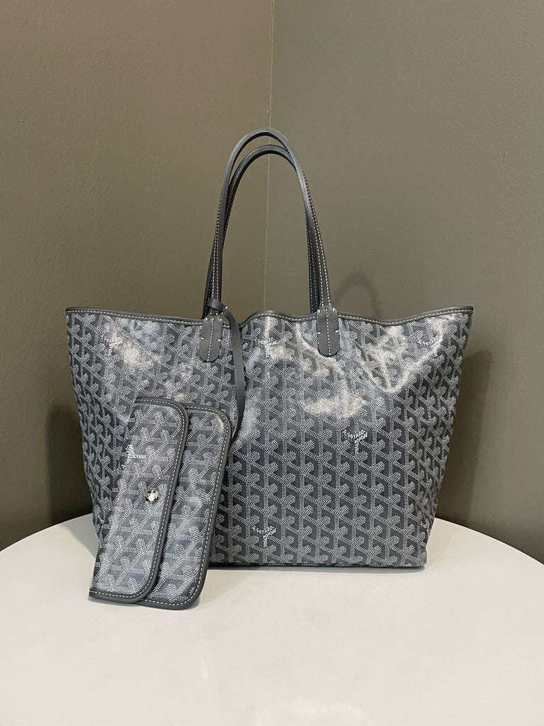 Goyard St Louis PM Grey Goyardine Canvas 