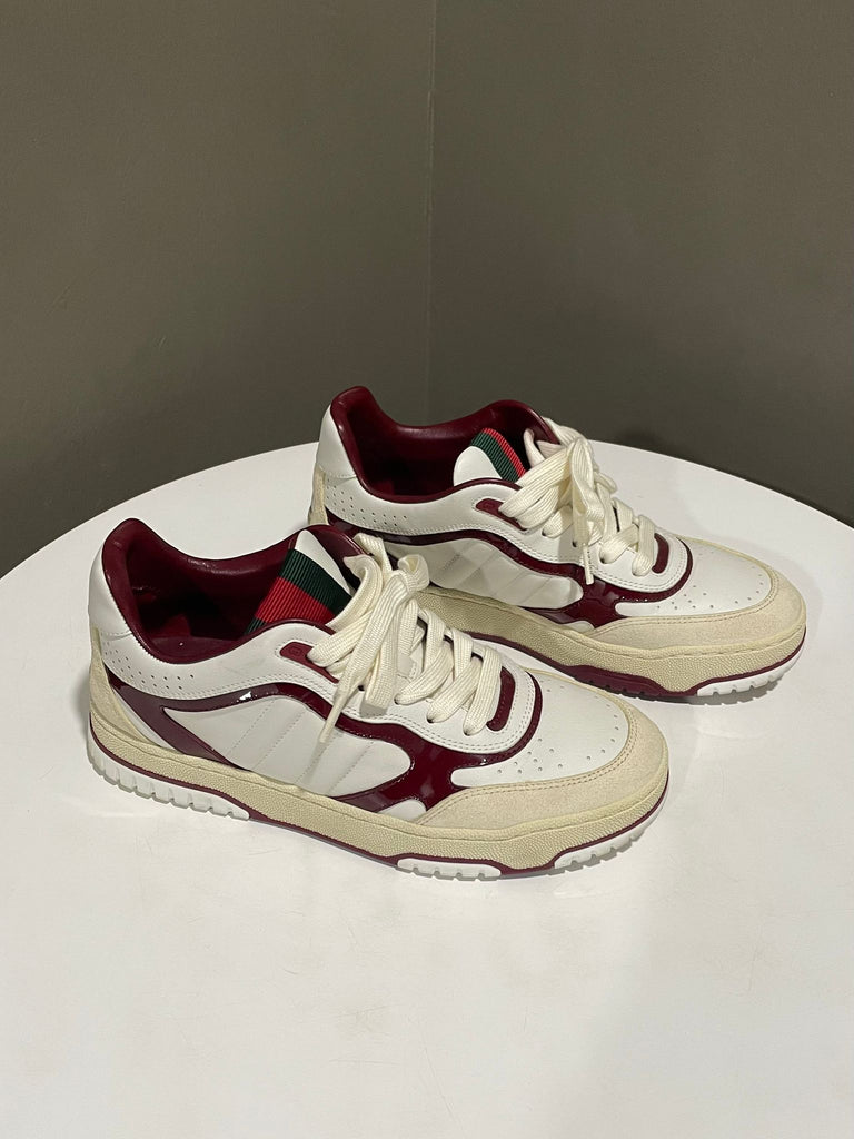 Gucci GG Re-Web Sneaker White/ Red Size 38