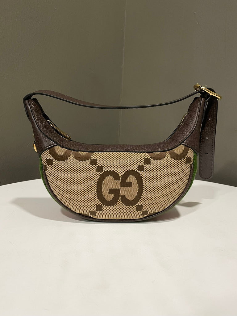 Gucci Jumbo GG Mini Ophidia Shoulder Bag Brown Monogram