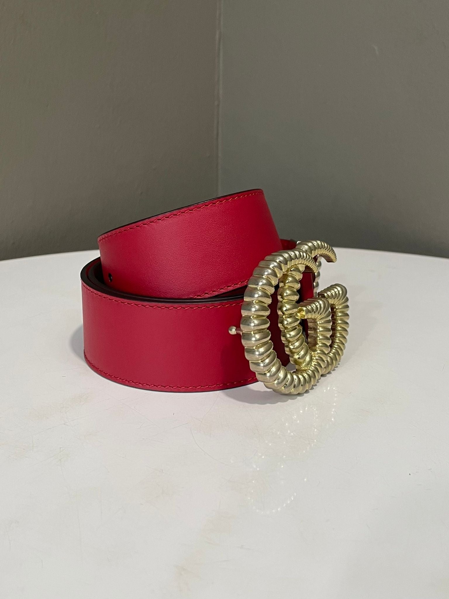 Gucci Torchon Double G Belt Hibiscus Red – LOVELOTSLUXURY