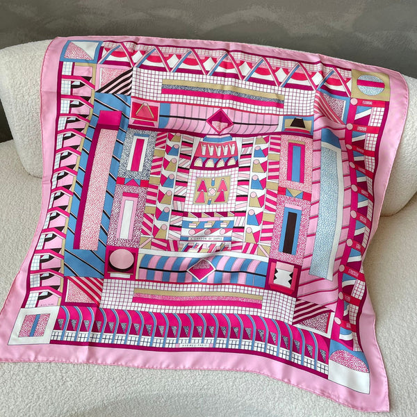 Hermes A Garden of Shapes Scarf 90
