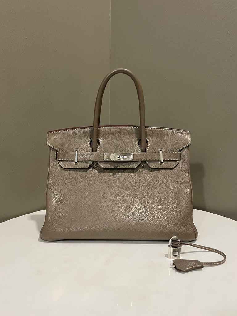 Hermes Birkin 30 Etoupe Clemence