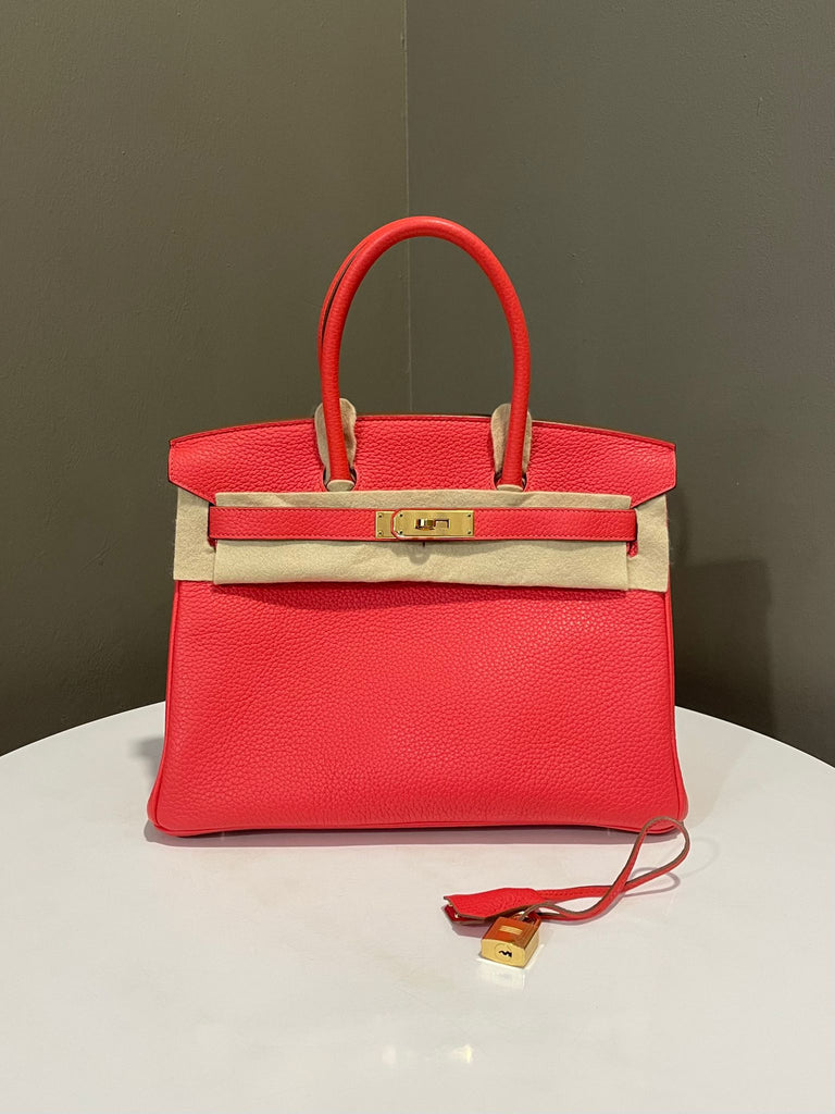 Hermes Birkin 30 Rose Jaipur Clemence