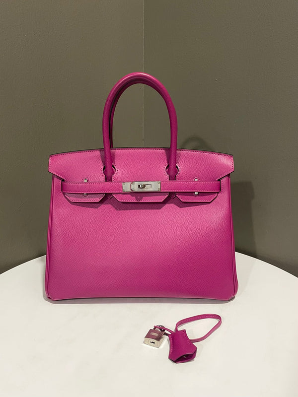 Hermes Birkin 30 
Rose Pourpre Epsom