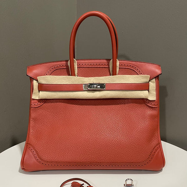 Hermes Birkin Ghillies 35
Brique Togo