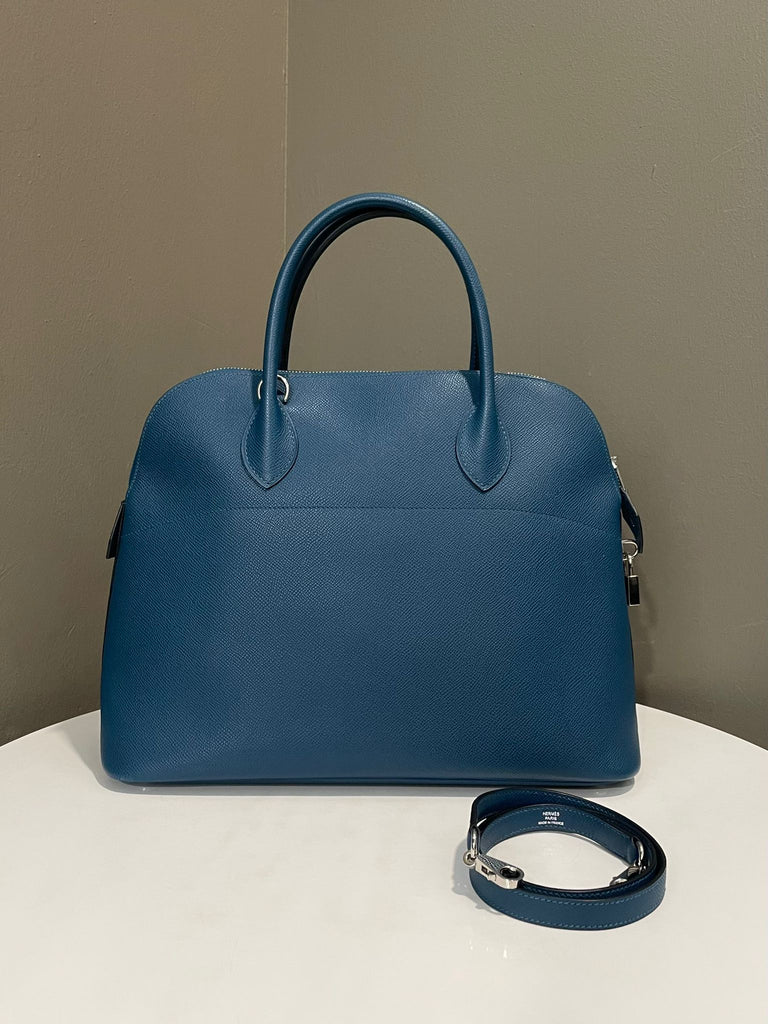 Hermes Bolide 37 Bleu Epsom