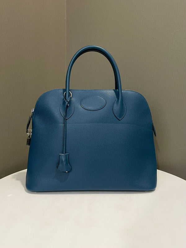 Hermes Bolide 37 Bleu Epsom