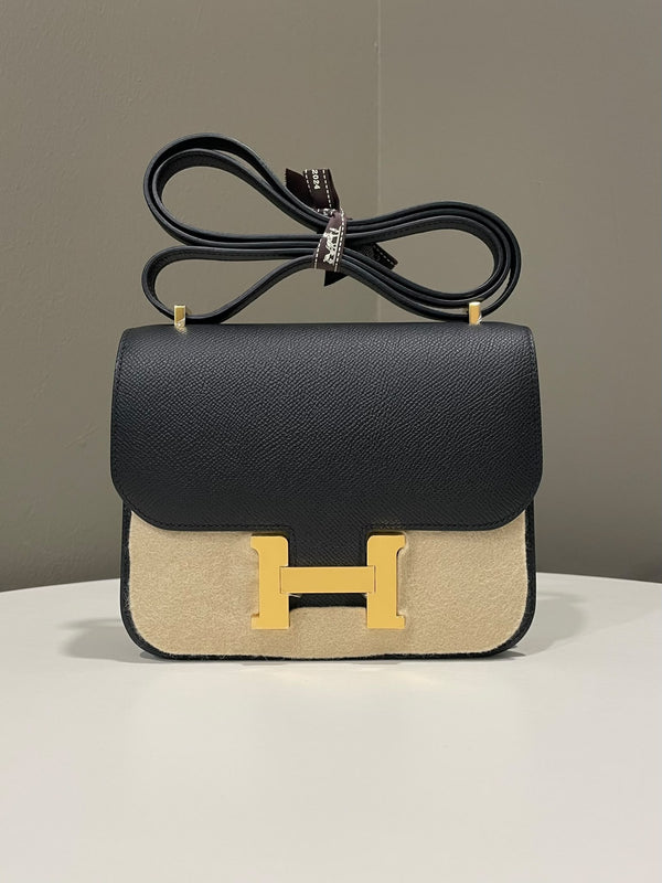 Hermes Constance 18 Black Epsom