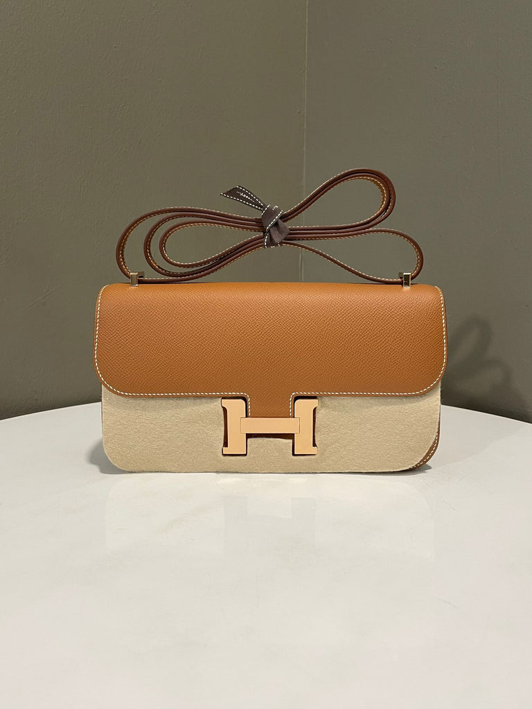 Hermes Constance 1- Elan Gold Epsom